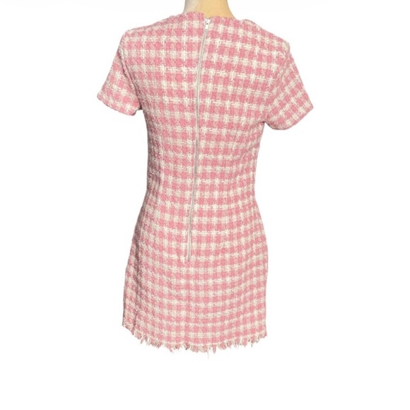 NWT BeBop Pink and White Tweed Mini Dress Sz S - Picture 4 of 6